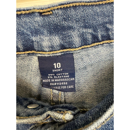 Full Blue Blue Straight Cut Jeans Women's 10 Short - Image 3