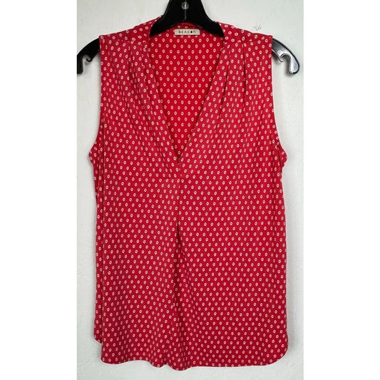 Beacon Red Sleeveless Blouse Women's Medium - Image 1