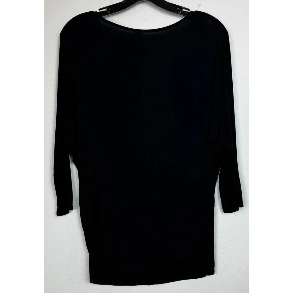 Superline Black Long Sleeve Blouse Women's Medium - Image 2