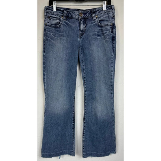 Silver Blue Cropped Jeans Women's 31 - Image 1