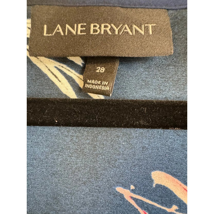 Lane Bryant Blue Short Sleeve Blouse Women's 28 - Image 3