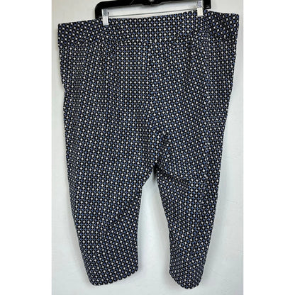 Molly Isadora Black & Blue Capri Pants Women's 28 - Image 2