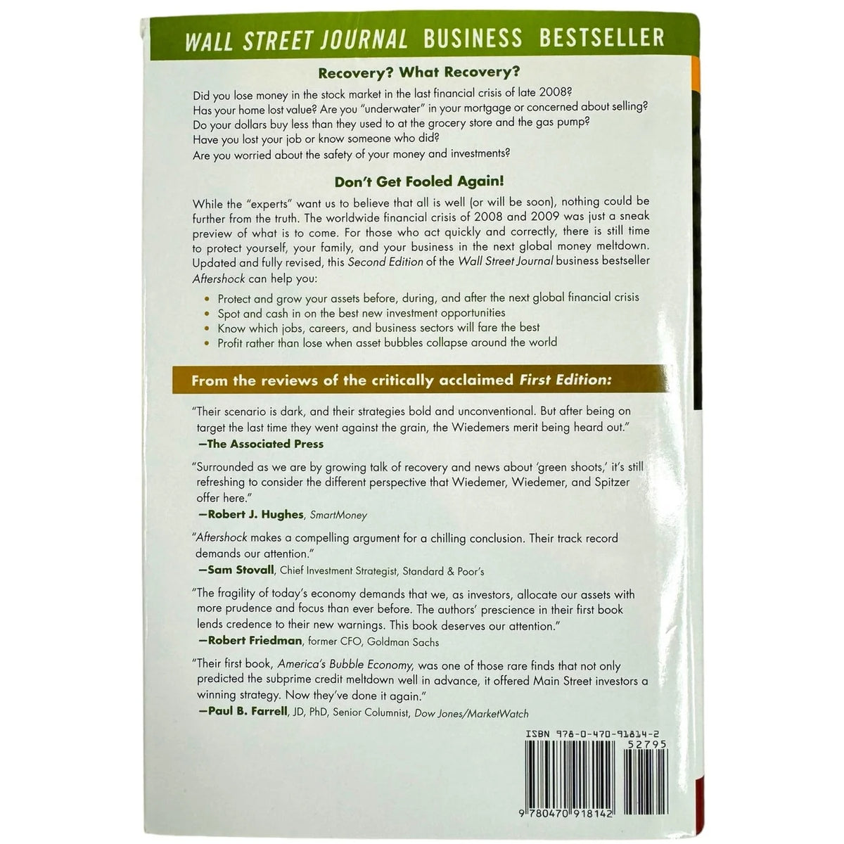 Aftershock by Wiedemer, PhD, Wiedemer and Spitzer (Hardcover) - Image 2