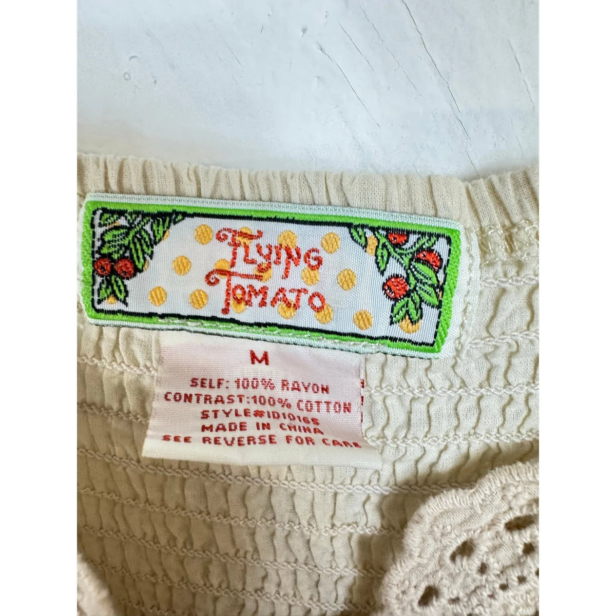 Flying Tomato Orange & Beige Sleeveless Mini Dress Women's Medium - Image 3