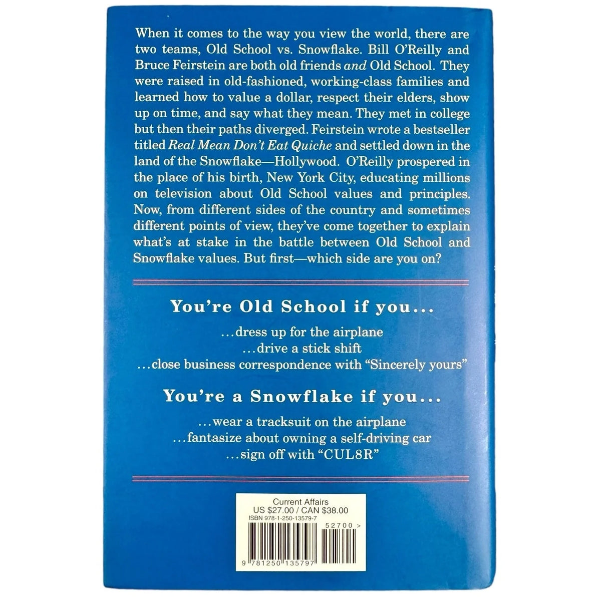 Old School Life in the Sane Lane by Bill O'Reilly & Bruce Feirstein (Hardcover) - Image 2