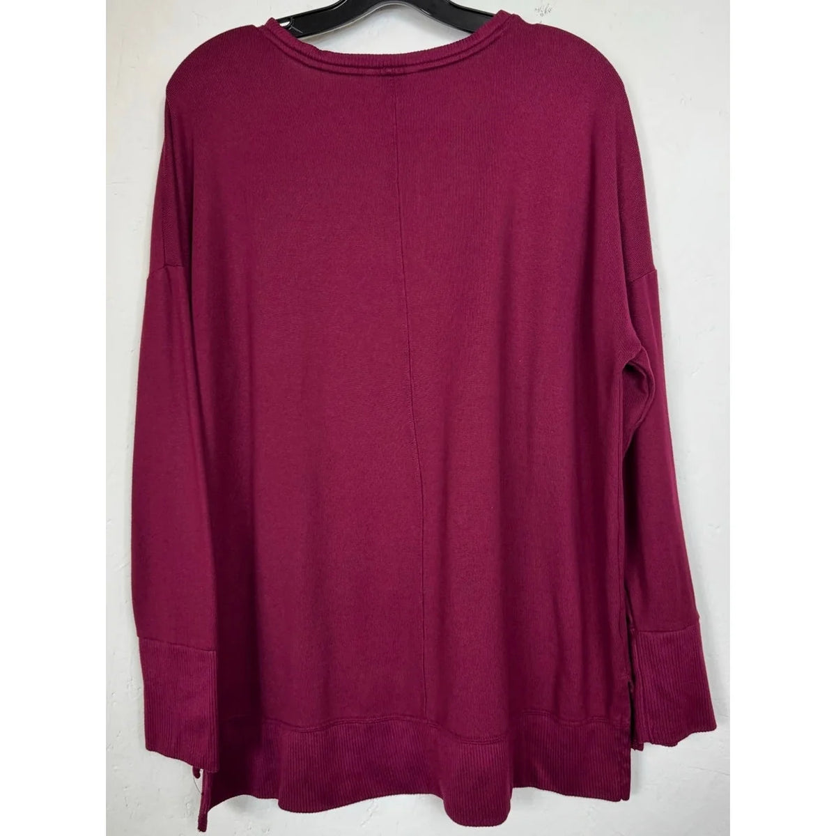 Time And Tru Red Long Sleeve Sweater Women's Large - Image 2