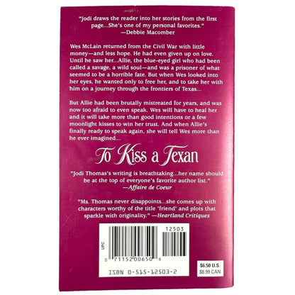 To Kiss a Texan by Jodi Thomas (Paperback) (Autographed) - Image 2