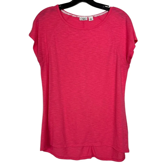 Cato Pink Short Sleeve Blouse Women's Medium - Image 1