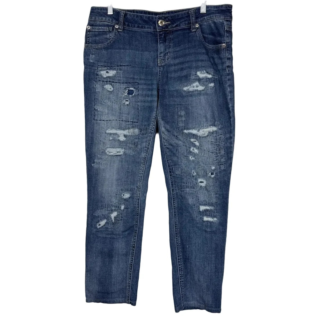 Maurices Blue Cropped Jeans Women's Size 14 - Image 1