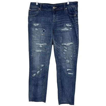 Maurices Blue Cropped Jeans Women's Size 14 - Image 1