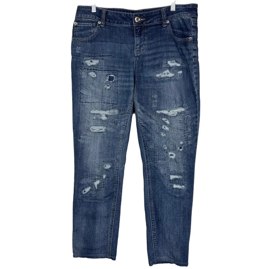 Maurices Blue Cropped Jeans Women's Size 14 - Image 1