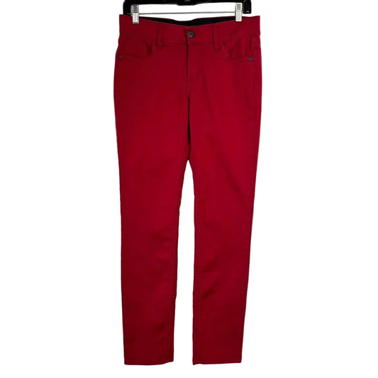 Liz Claiborne Red Slim Cut Pants Women's 4 - Image 1