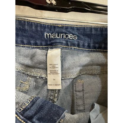 Maurices Blue Cropped Jeans Women's Size 14 - Image 3
