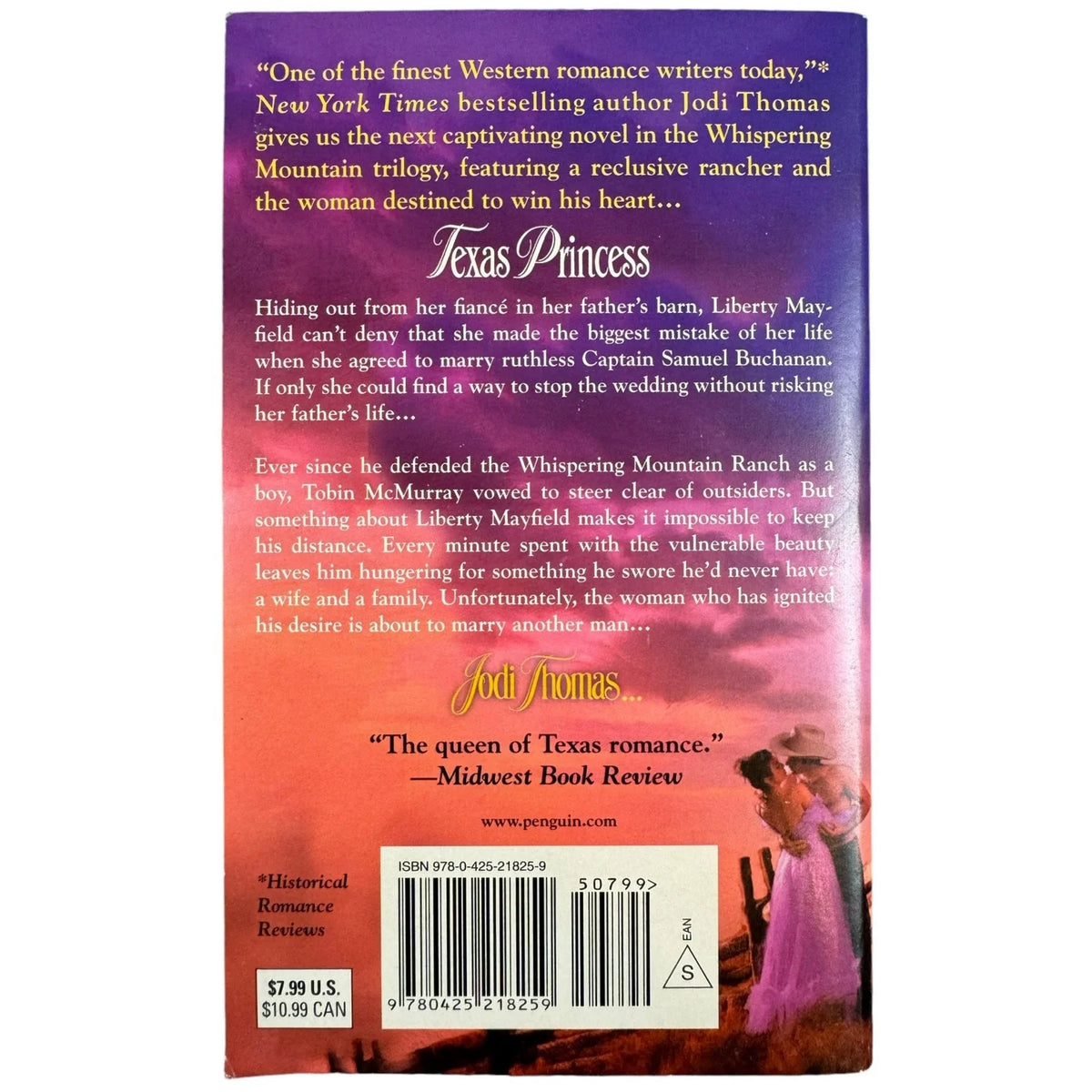 Texas Princess by Jodi Thomas (Paperback) (Autographed) - Image 2
