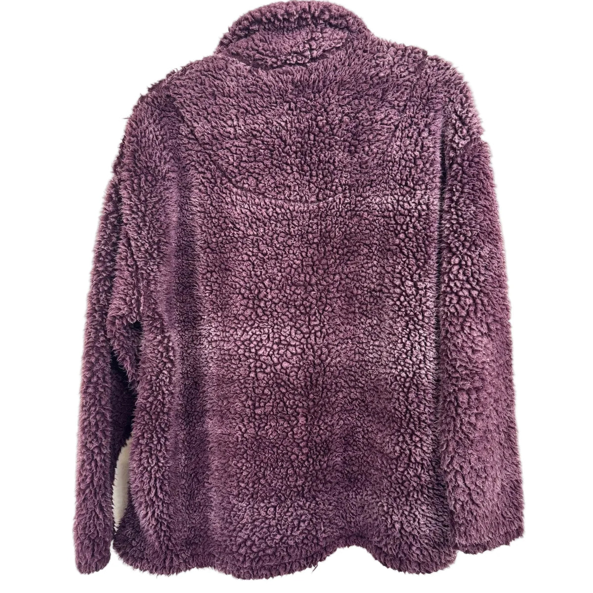 Peach Love Purple Fuzzy Long Sleeve Pull Over Women's Size Medium - Image 2
