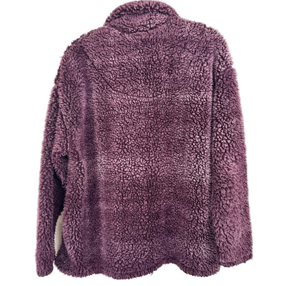 Peach Love Purple Fuzzy Long Sleeve Pull Over Women's Size Medium - Image 2