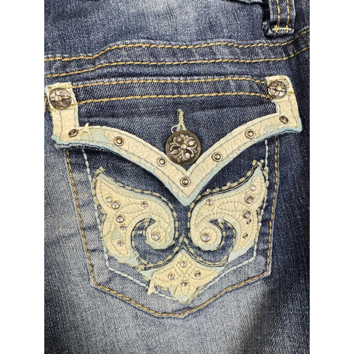 Request Jeans Blue Denim Shorts Women's 9 - Image 4