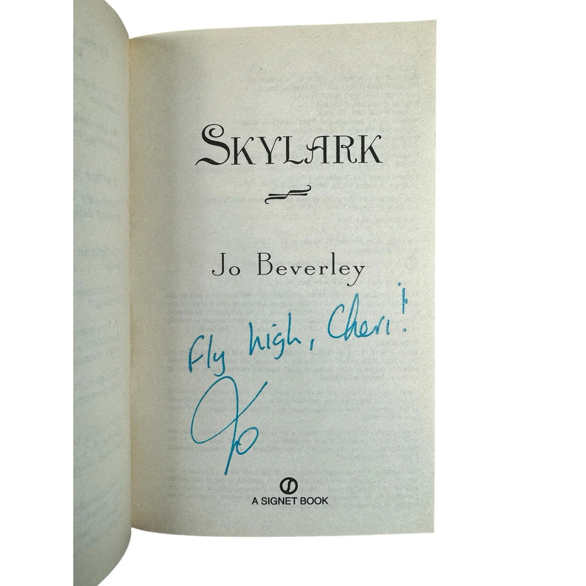 Skylark by Jo Beverley (Paperback) (Signed) - Image 7