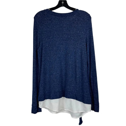 Simply Vera Blue Long Sleeve Blouse Women's Small - Image 2