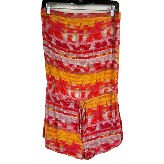 Mossimo Pink & Yellow Strapless Romper Women's Medium - Image 1