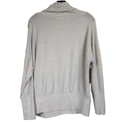 Time And Tru Beige Long Sleeve Cowl Shirt Women's Size Medium - Image 2