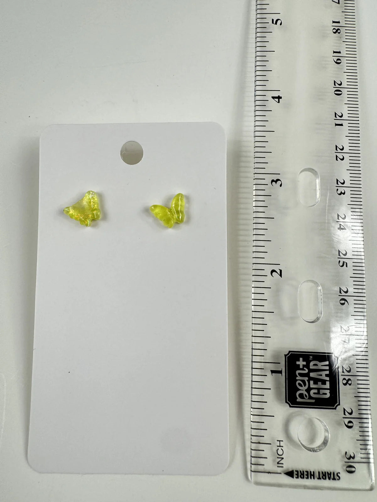 Fashion Jewelry Yellow Butterfly Stud Earrings - Image 2