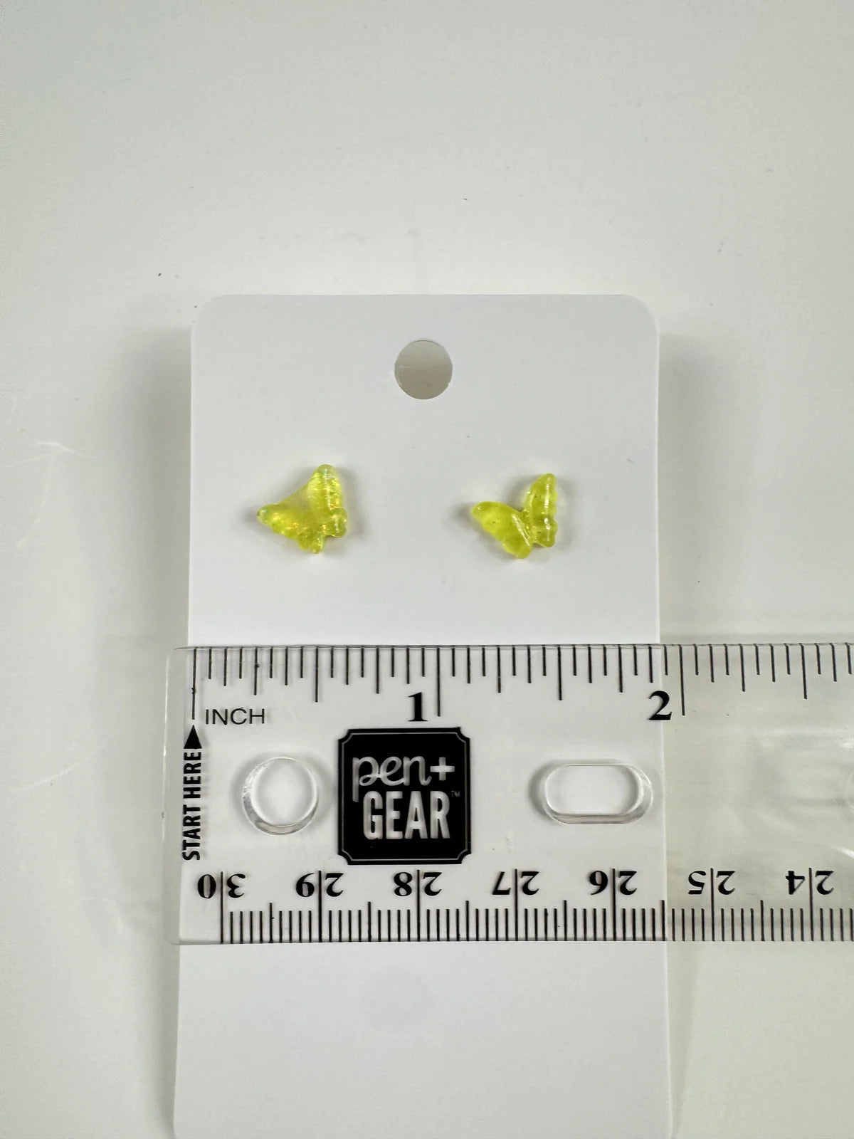 Fashion Jewelry Yellow Butterfly Stud Earrings - Image 3