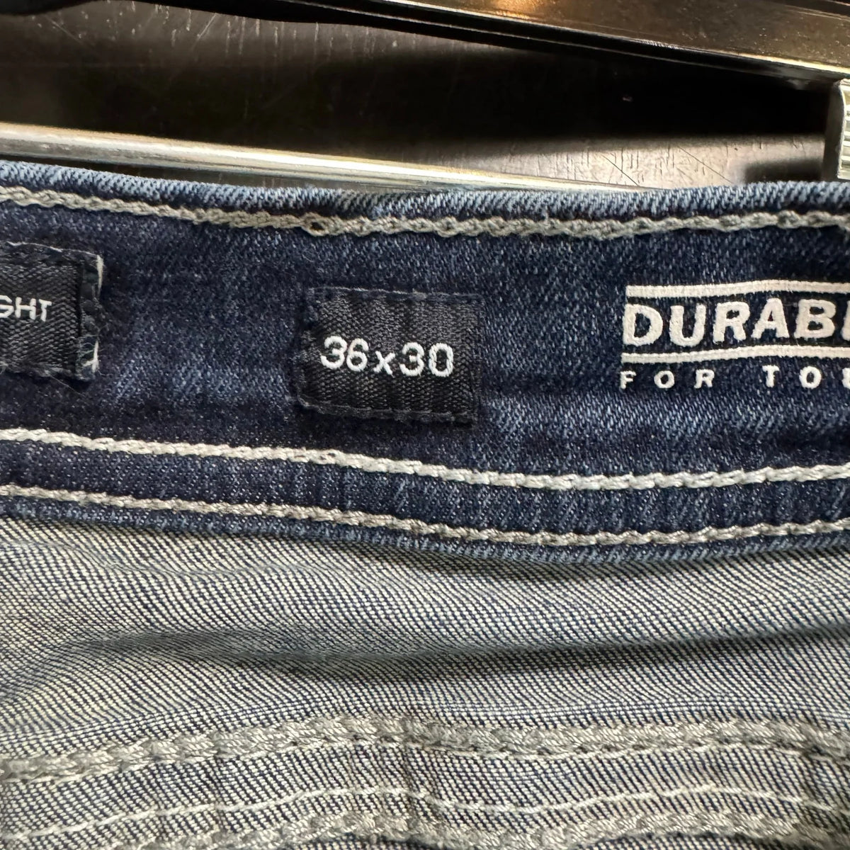 Bke Blue Straight Leg Jeans Men's 36x30 - Image 5