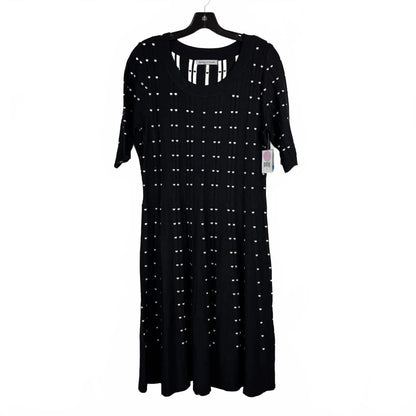 Danny and Nicole Black 3/4 Sleeve MIdi Dress Women's Size XL - Image 1