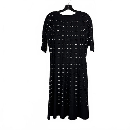 Danny and Nicole Black 3/4 Sleeve MIdi Dress Women's Size XL - Image 2