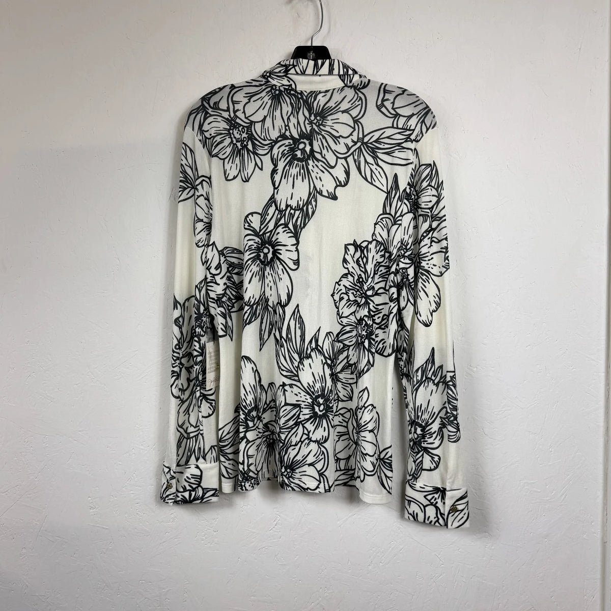 Jaclyn Smith Cream Long Sleeve Button Up Blouse Women's Size XL - Image 2