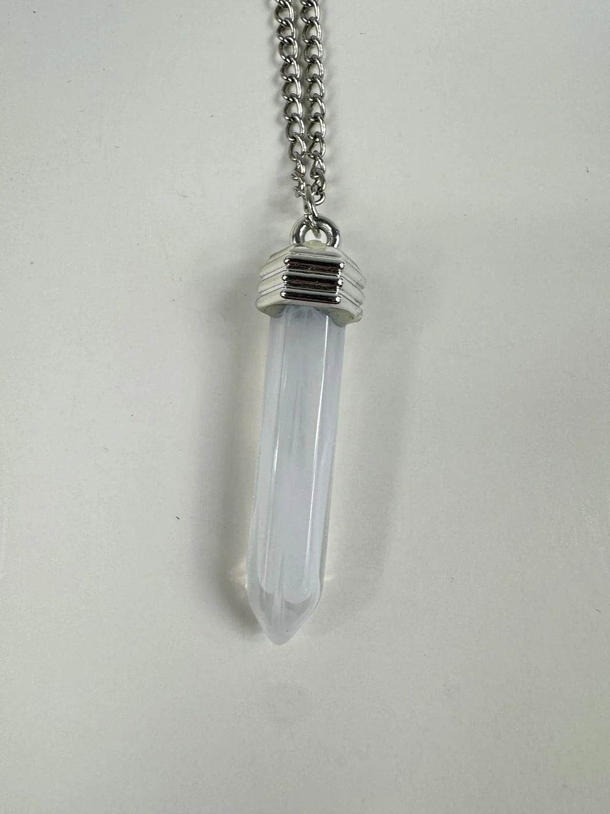 Fashion Jewelry Silver Toned Crystal Pendant Women's Necklace - Image 2