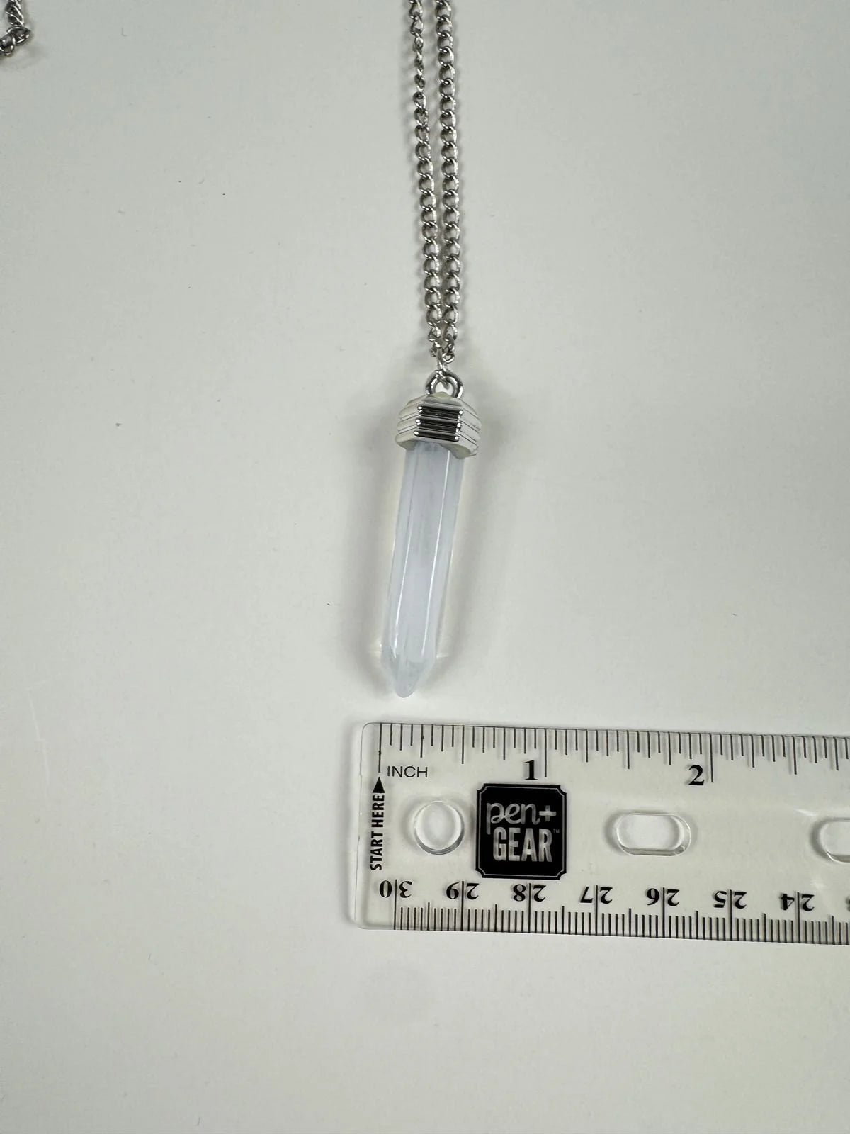 Fashion Jewelry Silver Toned Crystal Pendant Women's Necklace - Image 4