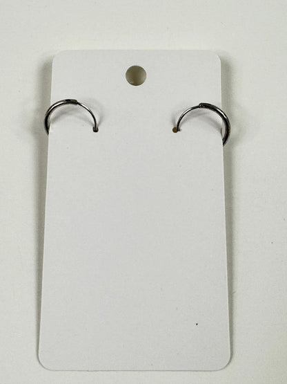 Fashion Jewelry Silver Tone Huggie Hoop Earrings - Image 1