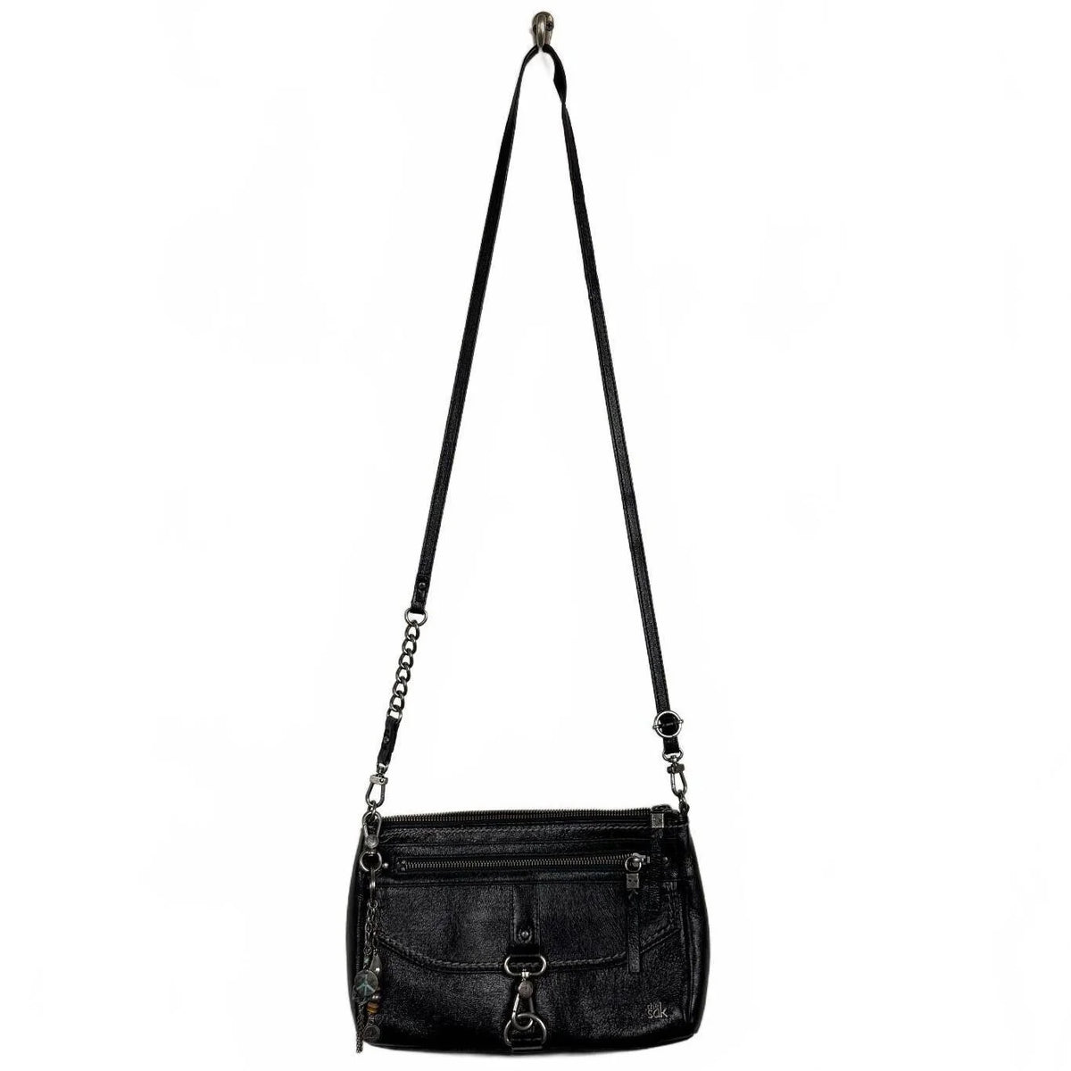 The Sak Black Silver hardware crossbody bag - Black - Image 3