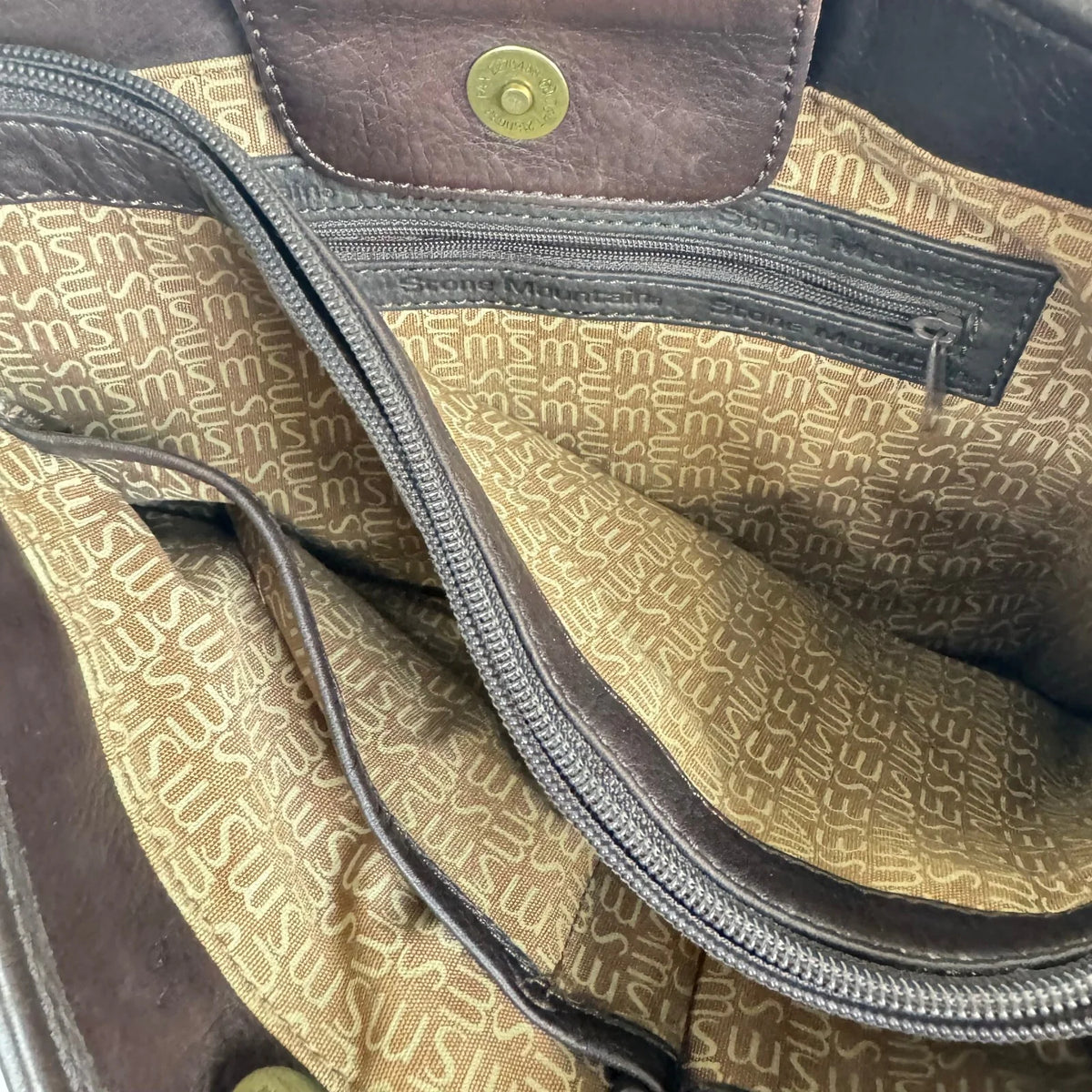 Stone Mountainy Brown saddle bag gold hardware - Brown - Image 6