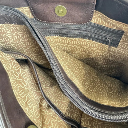 Stone Mountainy Brown saddle bag gold hardware - Brown - Image 6