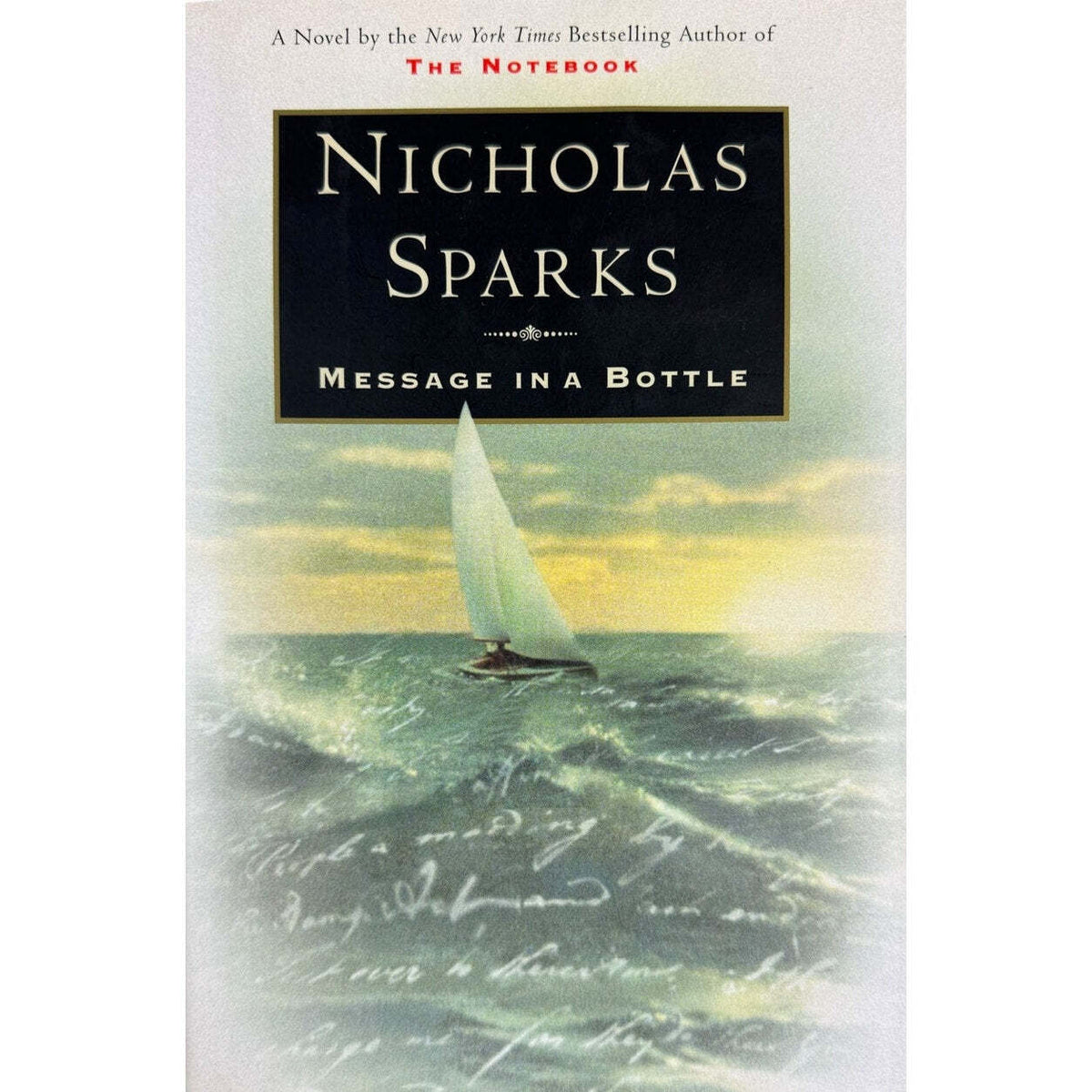 Message in a Bottle by Nicholas Sparks (Hardcover) - Image 1