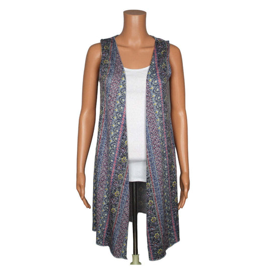 Knitworks Sleeveless Cardigan Women Size Large - L / Blue - Image 1