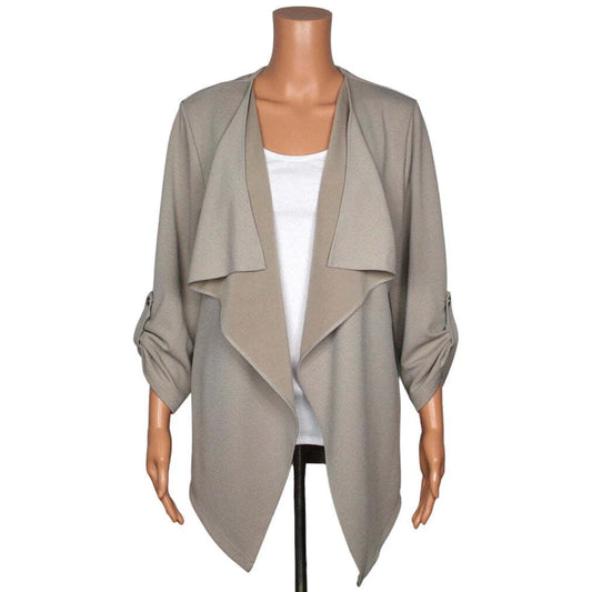 Cato 3/4 Sleeve Cardigan Women Size Small - S / Beige - Image 1