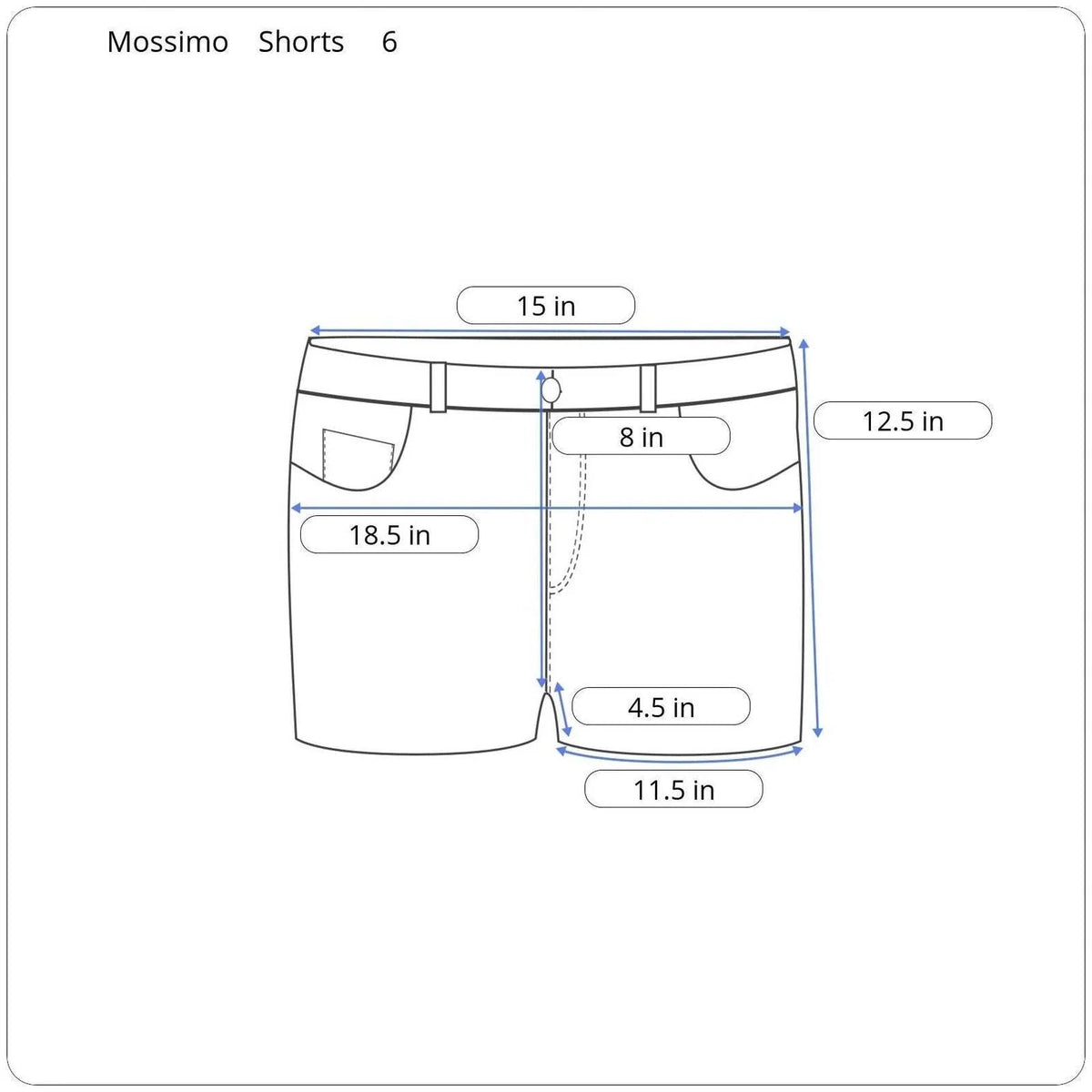 Mossimo Shorts Women Size 6 - Image 5