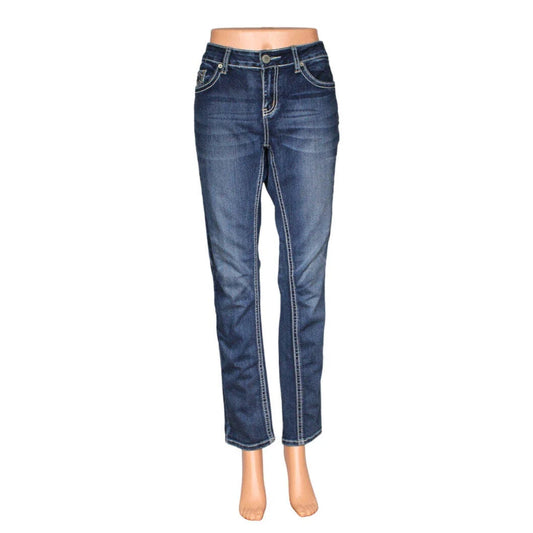 Twentyone Black Mid-Rise Skinny Flex Jeans Women Size 7/8 - 8 / Blue - Image 1