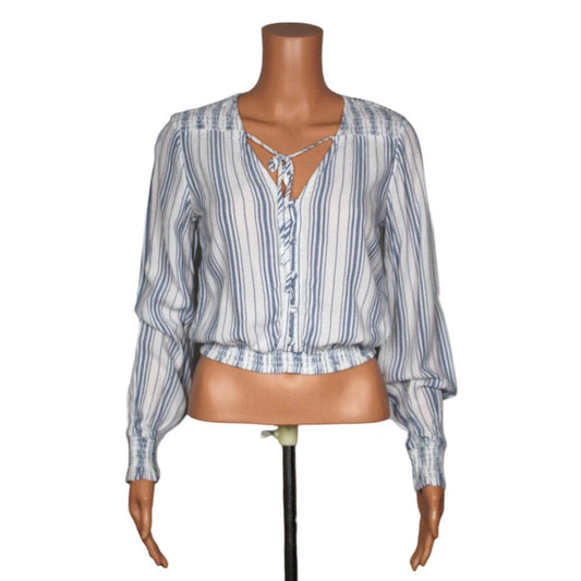 Hollister Long Sleeve Crop Top Women Size Small - S / Blue - Image 1