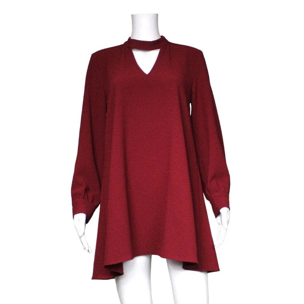 Karlie Long Sleeve Mini Dress Women Size Large - Image 1