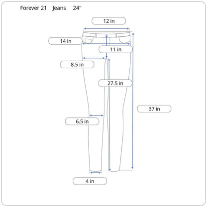Forever 21 High-Rise Skinny Jeans Women Size 24" - Image 5
