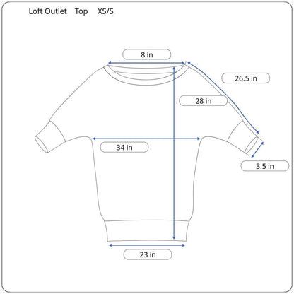 Loft Outlet Lounge Long Sleeve Dolman Sweater Women's Size XS/S - Image 5