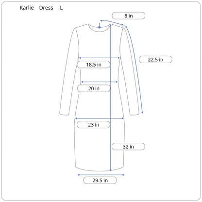 Karlie Long Sleeve Mini Dress Women Size Large - Image 5