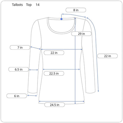 Talbots Long Sleeve Top Women's Size 14 - Image 5