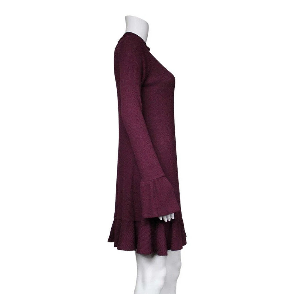 Express Long Sleeve Knee Length Dress Women Size Medium - Image 2