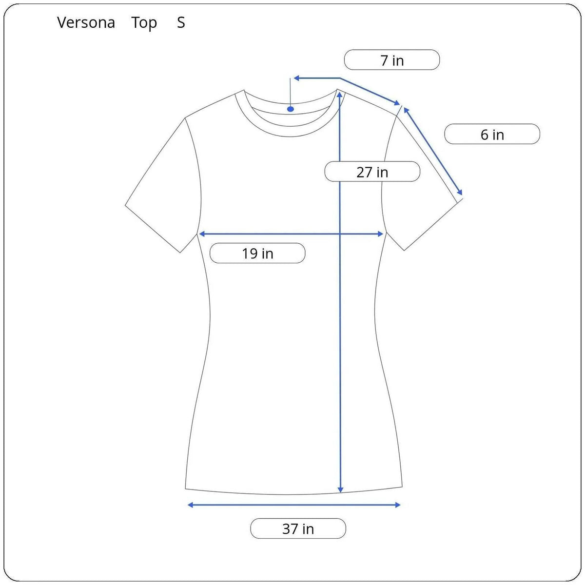 Versona Short Sleeve Top Women's Size Small - Image 5